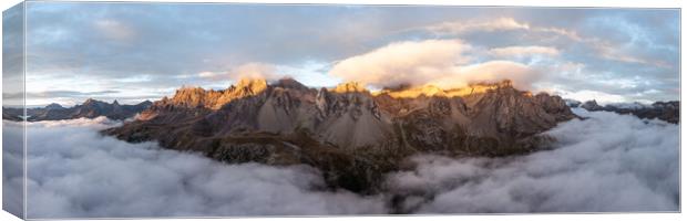 Massif des Cerces Claree Valley Cloud inversion French Alps Canvas Print by Sonny Ryse