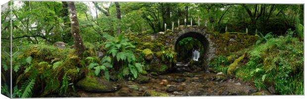 Fairy Bridge of Glen Creran Waterfall Scotland Glencoe Canvas Print by Sonny Ryse