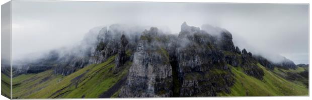 The Quiraing mist Isle of Skye Scotland Canvas Print by Sonny Ryse