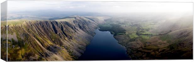 Wastwater aerial in the Lake District Canvas Print by Sonny Ryse