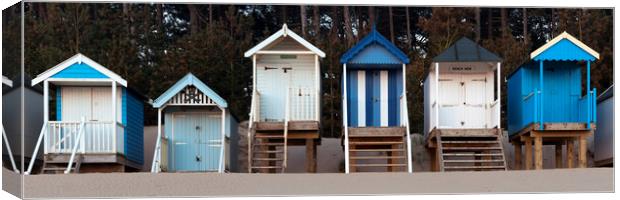 Wells Next the Sea Colouful Beach huts england Canvas Print by Sonny Ryse