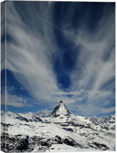 Matterhorn Sky  Canvas Print by Wall Art by Craig Cusins