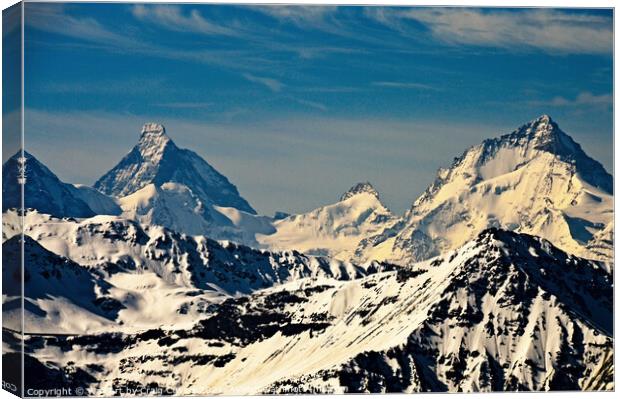 Mountain Top 2 Canvas Print by Wall Art by Craig Cusins