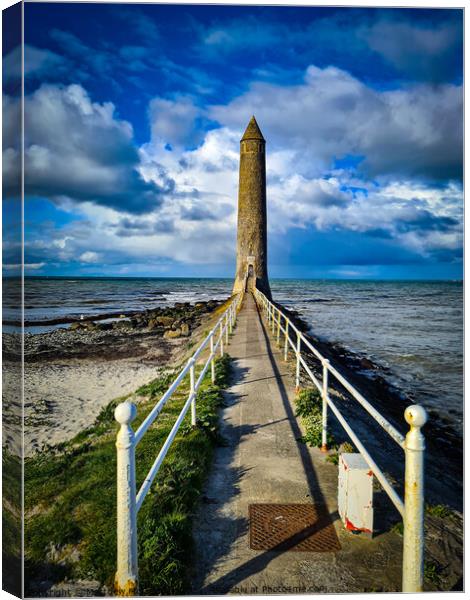 Chaine Memorial Tower, Larne, Northern Ireland Canvas Print by Matthew McGoldrick