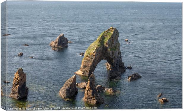 Crohy Sea arch Canvas Print by kenneth Dougherty