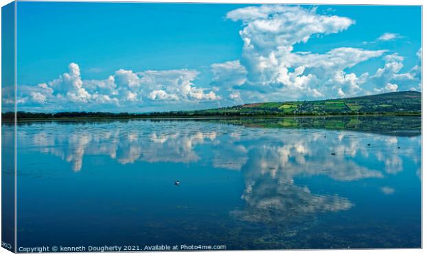 Reflections at Inch Canvas Print by kenneth Dougherty
