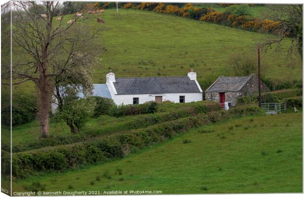 Irish cottage Canvas Print by kenneth Dougherty