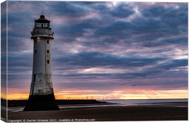 New Brighton Canvas Print by Darren Greaves