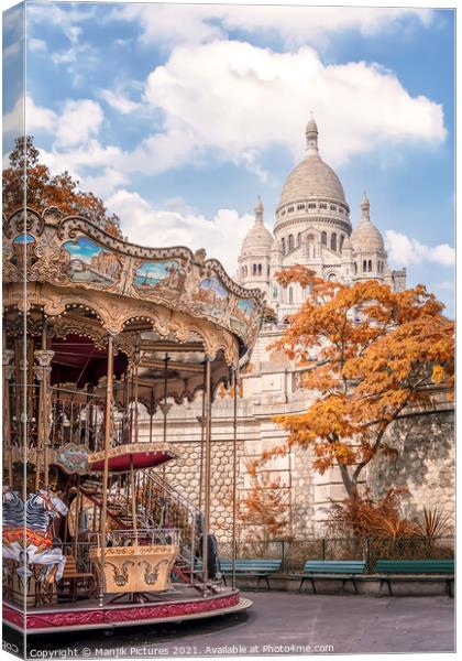 Montmartre Canvas Print by Manjik Pictures