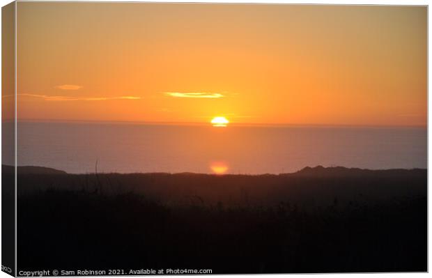 California Sunset Canvas Print by Sam Robinson