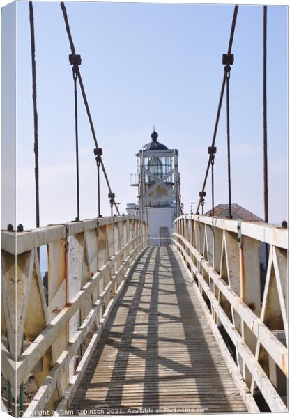 Point Bonita Lighthouse, Marin Headlands Canvas Print by Sam Robinson