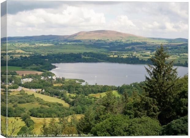 Bassenthwaite Lake View from Sale Fell Canvas Print by Sam Robinson