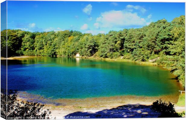 The Blue Pool, Isle of Purbeck, Dorset Canvas Print by Richard J. Kyte