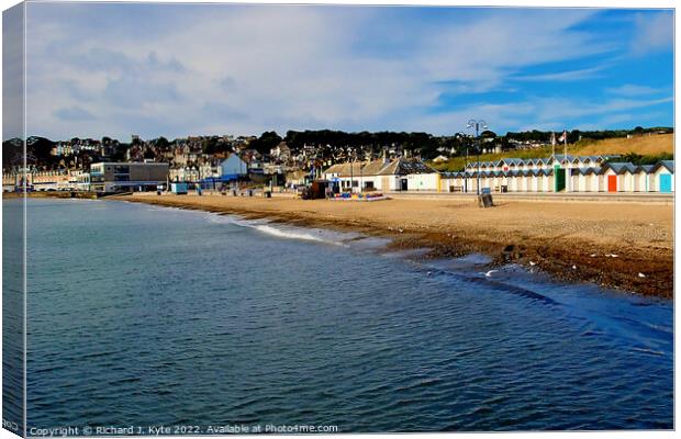 Swanage Seafront, Dorset Canvas Print by Richard J. Kyte
