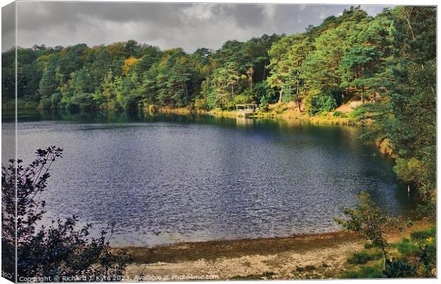 The Blue Pool, Isle of Purbeck, Dorset Canvas Print by Richard J. Kyte