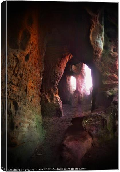 Nannys cave dwelling of Kinver Edge Canvas Print by Stephen Davis