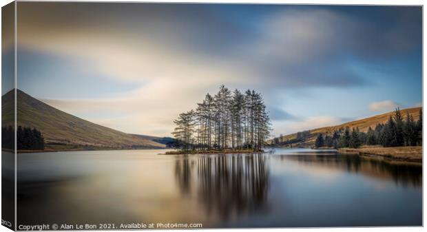 Serene Sunrise Over Beacons Reservoir Canvas Print by Alan Le Bon