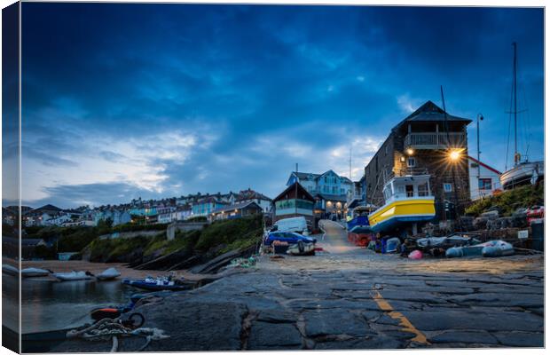 New Quay Wales Canvas Print by Alan Le Bon