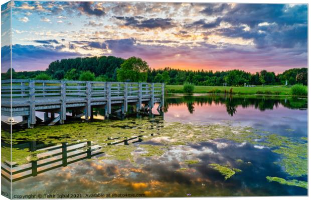 Trumpington Meadows Canvas Print by Tahir Iqbal