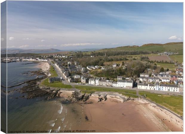 Millport from the Air Canvas Print by Michael Crossland