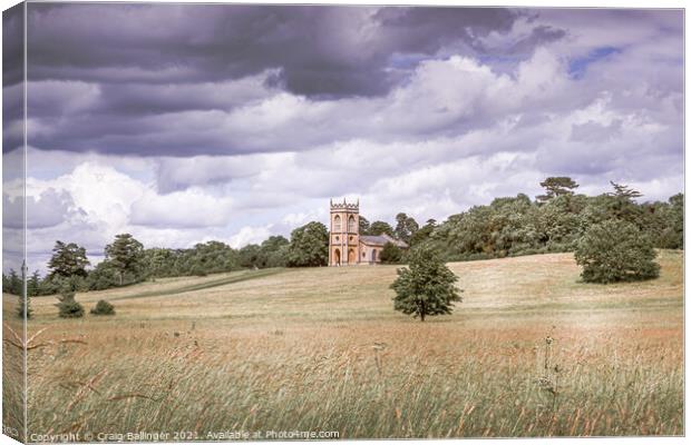 Croome Court Church Autumn afternoon Canvas Print by Craig Ballinger