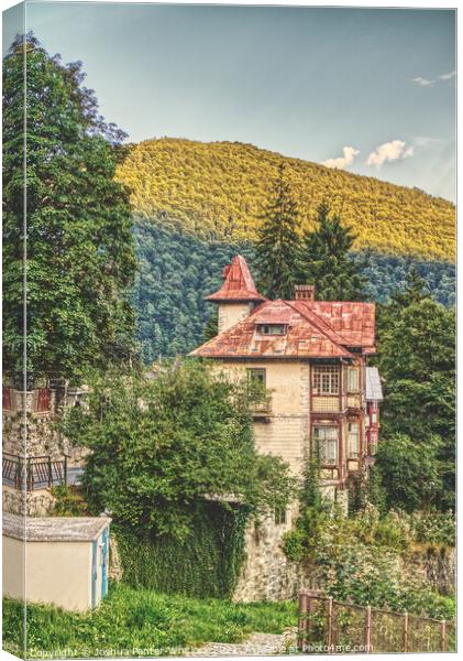 Sinaia house Canvas Print by Joshua Panter-Whitlock