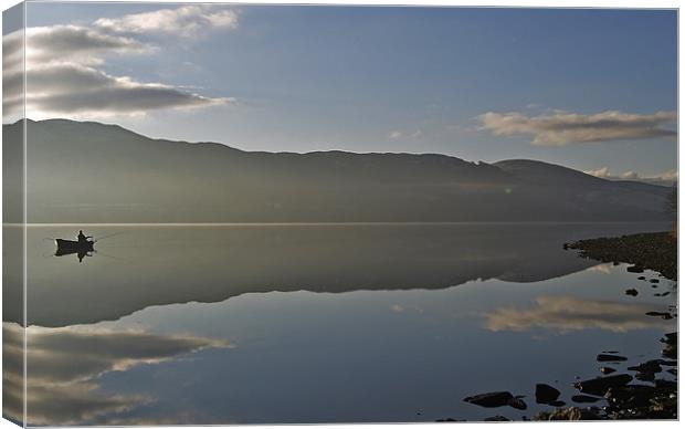 Still Fishing Canvas Print by Richard Penlington