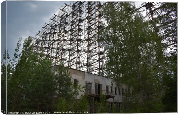 Chernobyl Surveillance Tower Canvas Print by Rachael Davey