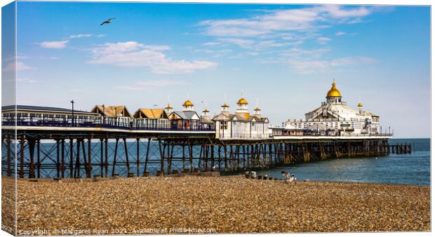 Serenity on Eastbourne Pier Canvas Print by Margaret Ryan