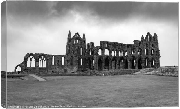 Whitby Abbey Canvas Print by Margaret Ryan