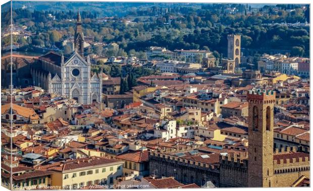 Rooftops of Florence Canvas Print by Margaret Ryan