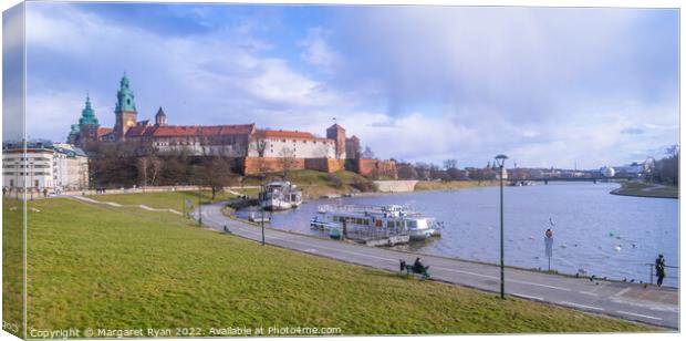 Wawel Castle by the Vistula River Canvas Print by Margaret Ryan