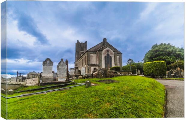 Donegal, St Annes Church and Graveyard Ballyshanno Canvas Print by Margaret Ryan