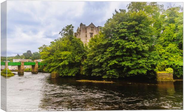 Donegal Castle overlooking the River Eske. Canvas Print by Margaret Ryan