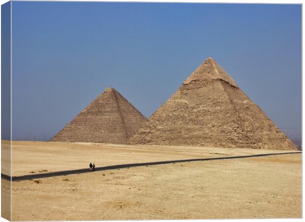 The Great Pyramids of Giza Canvas Print by Antony Robinson