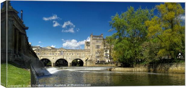 The Enchanted Pulteney Bridge Canvas Print by Les Schofield
