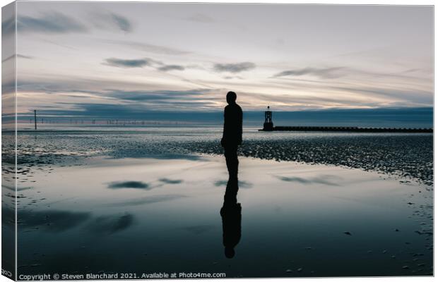 Reflecting at another place Canvas Print by Steven Blanchard