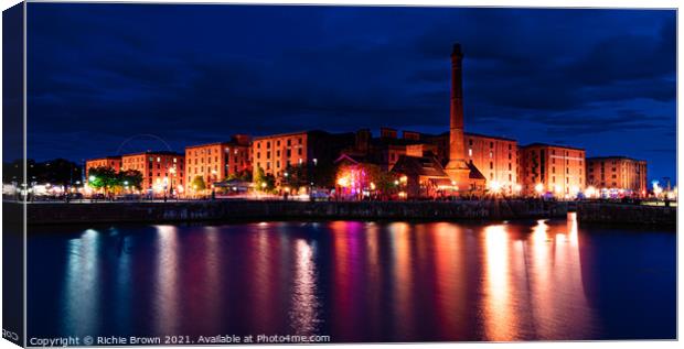 Albert Dock Canvas Print by Richie Brown