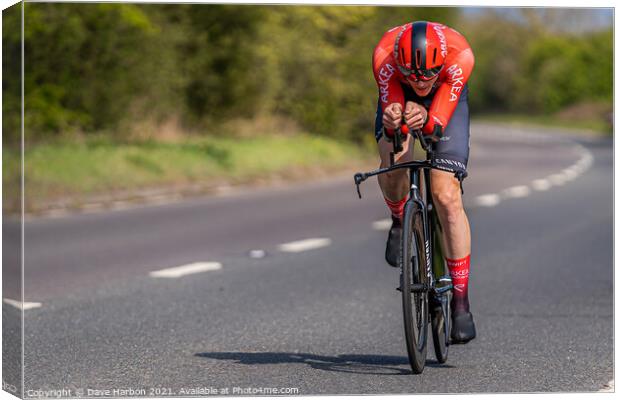 The Time Trial Canvas Print by Dave Harbon