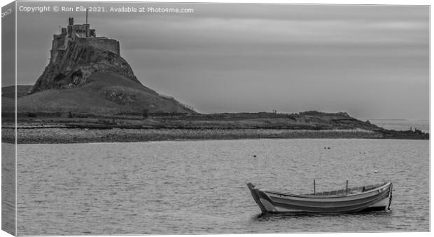 Holy Island: A Place of Calm and History Canvas Print by Ron Ella
