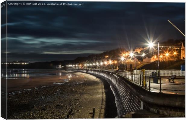 Serene Sunrise at Filey Bay Canvas Print by Ron Ella