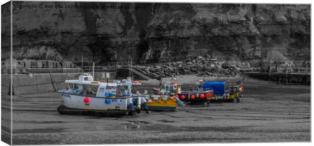 Staithes 3 Canvas Print by Ron Ella