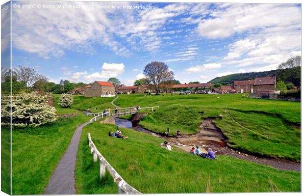 Hutton le hole village north yorkshire Canvas Print by Robin Whitehead