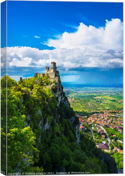 San Marino, Guaita first tower Canvas Print by Stefano Orazzini
