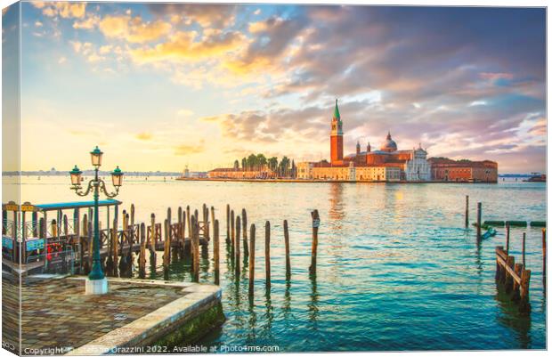 Venice, San Giorgio church in the morning Canvas Print by Stefano Orazzini