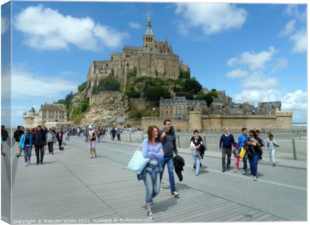 France Mont Saint Michel France. Mont Saint Michel Canvas Print by Malcolm White