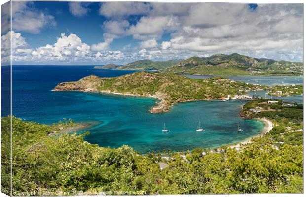 English Harbour Antigua Canvas Print by John Gilham