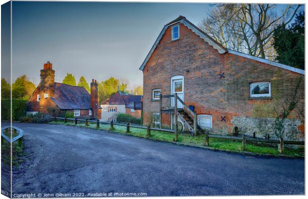 The Old Mill Wateringbury Maidstone Kent Canvas Print by John Gilham