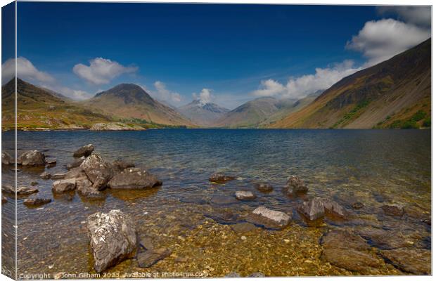 Wastwater - The Lake District - Cumbria UK Canvas Print by John Gilham