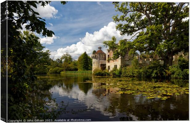 Scotney Castle a country house in Lamberhurst Kent England UK Canvas Print by John Gilham